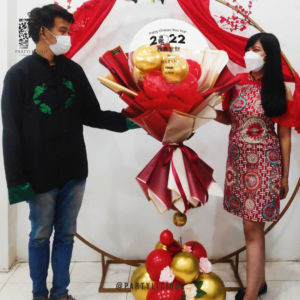 CNY Standing Centerpiece Balloon Bouquet