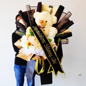 JUMBO TEDDY BEAR BOUQUET