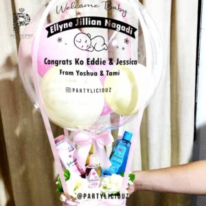Baby Gift Set – Rattan Hot Air Balloon