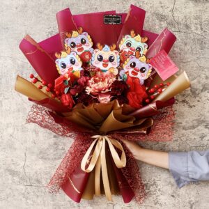 Enchanted Dragon Petals – Money Angpao Bouquet