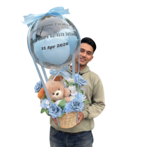 Teddy Flowers – Hot Air Balloon